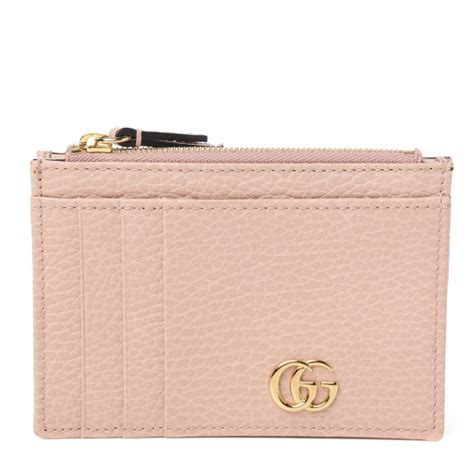 GUCCI Dollar Calfskin GG Marmont Coin Case Card Holder.